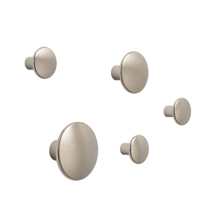 The Dots knager - metal 5 stk, Taupe Muuto