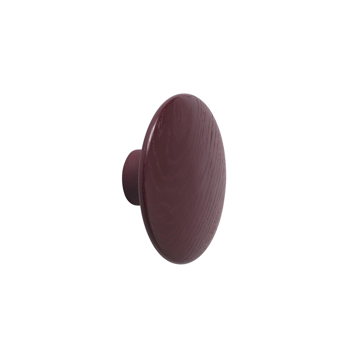 Muuto The Dots tøjknag burgundy Ø17 cm