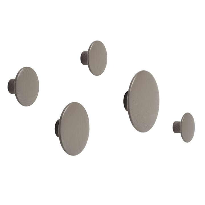 The Dots tøjknag taupe, Ø6,5 cm Muuto