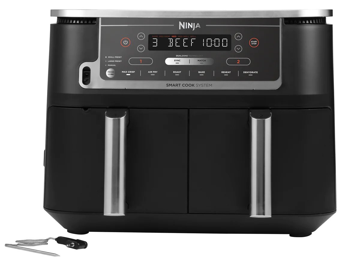 Ninja Double Air Fryer XL AF451 9,5 l Sort
