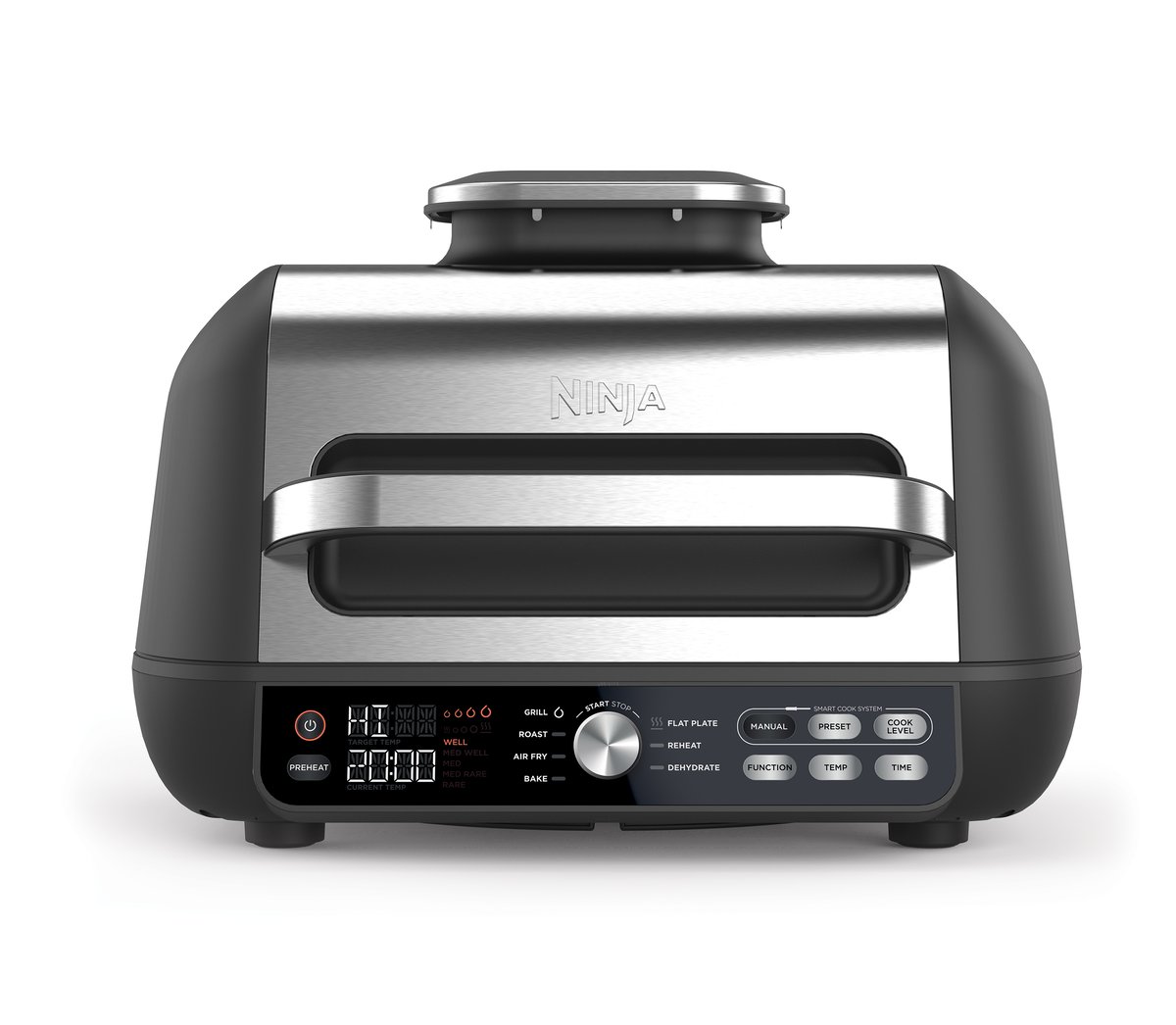 Ninja Ninja Foodi Max Pro XL AG651 grill flad plade & airfryer Sort