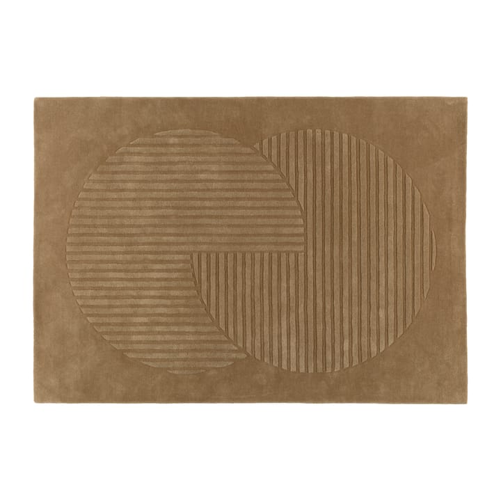 Levels uldtæppe circles beige, 170x240 cm NJRD