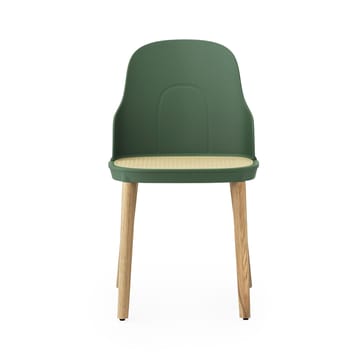 Allez molded wicker stol - Park green/Eg - Normann Copenhagen