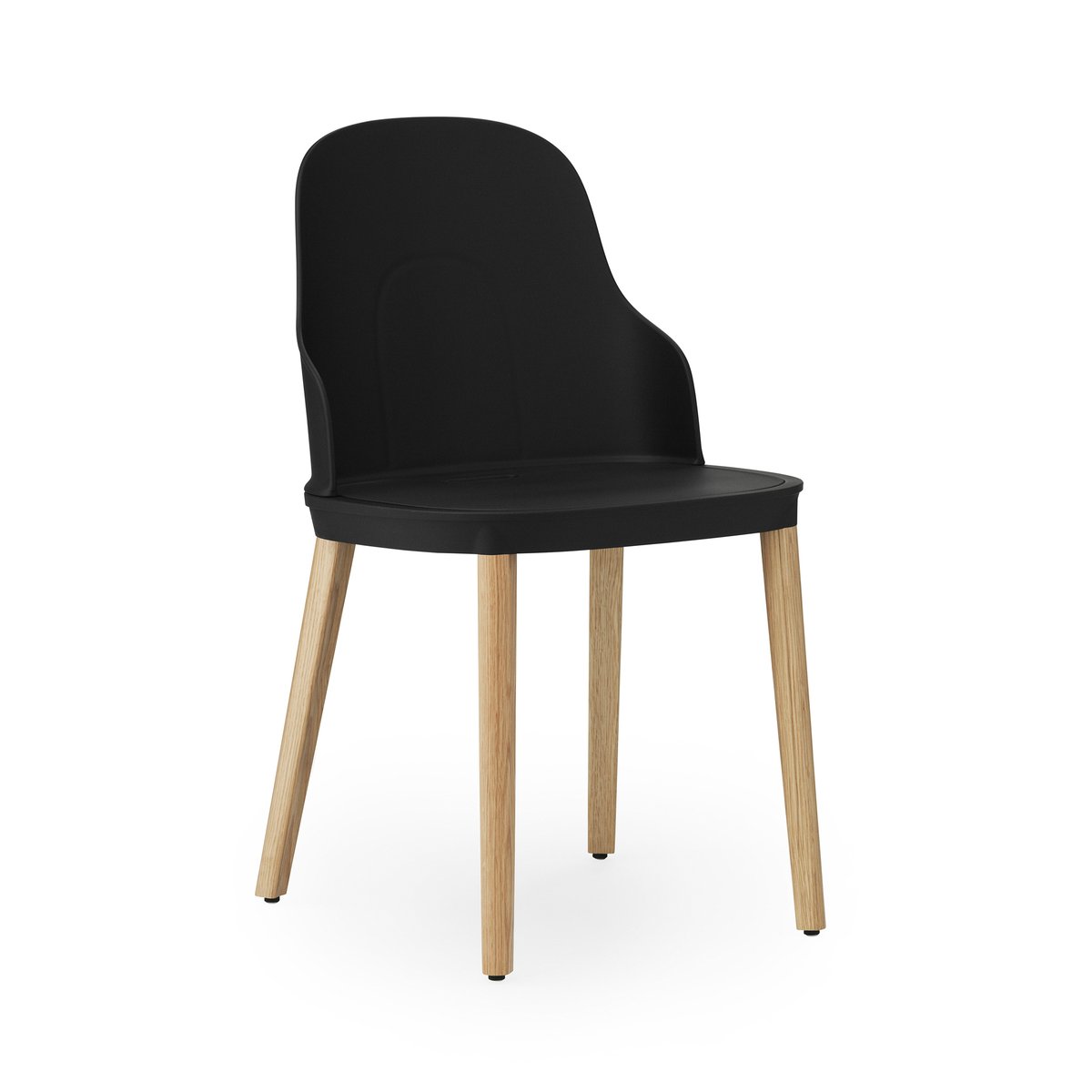 Normann Copenhagen Allez stol med egeben Sort/Eg