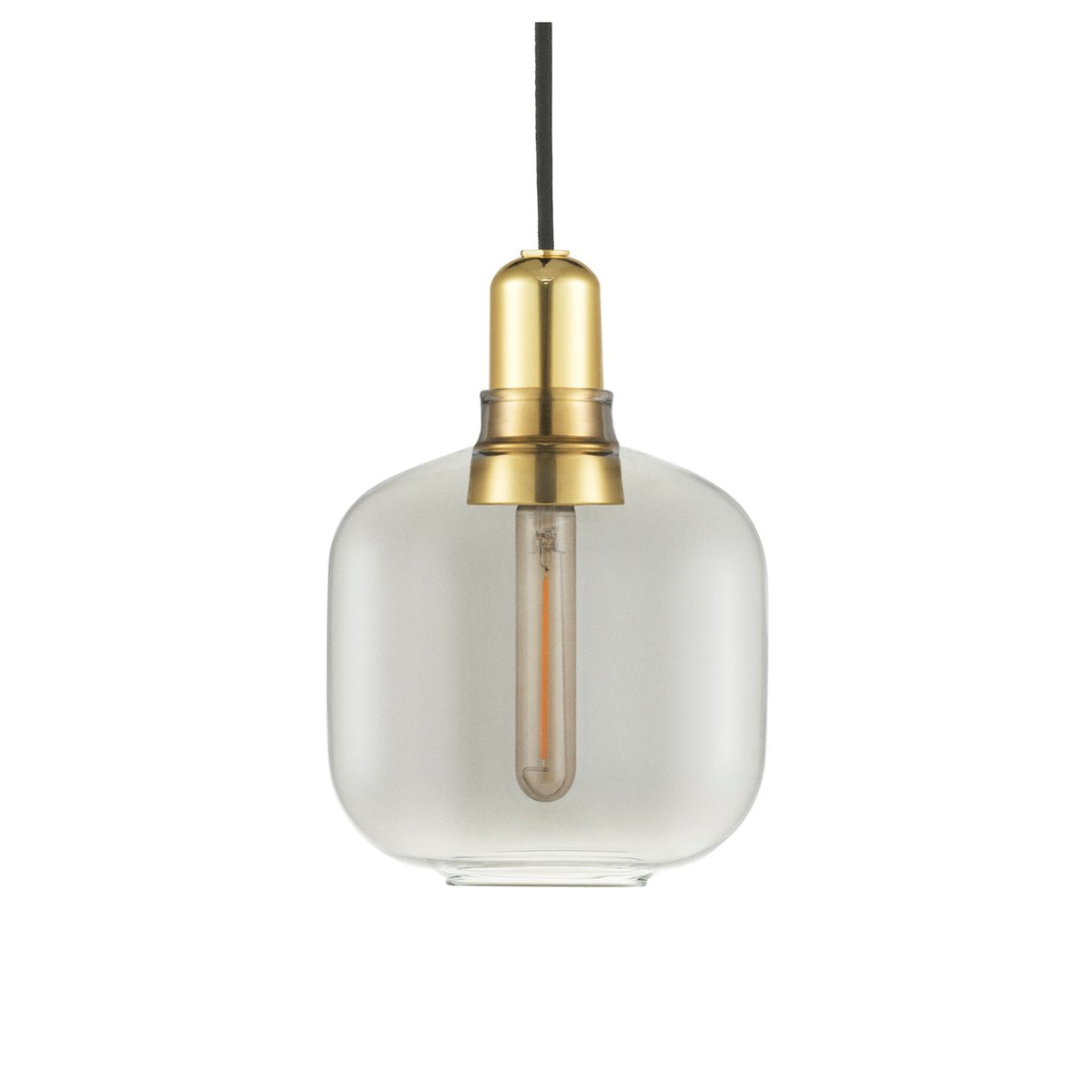 Normann Copenhagen Amp lampe lille Smoke/Messing