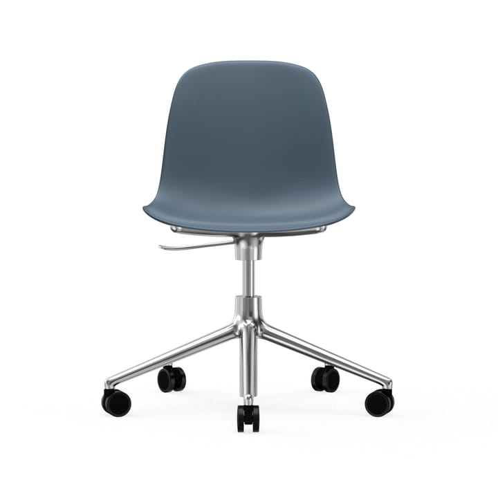 Form chair drejestol, 5W kontorstol, blå, aluminium hjul Normann Copenhagen