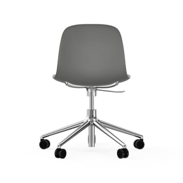 Form chair drejestol, 5W kontorstol - grå, aluminium, hjul - Normann Copenhagen