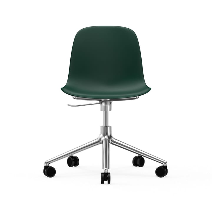 Form chair drejestol, 5W kontorstol, grøn, aluminium, hjul Normann Copenhagen