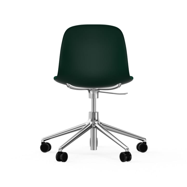 Form chair drejestol, 5W kontorstol, grøn, aluminium, hjul Normann Copenhagen