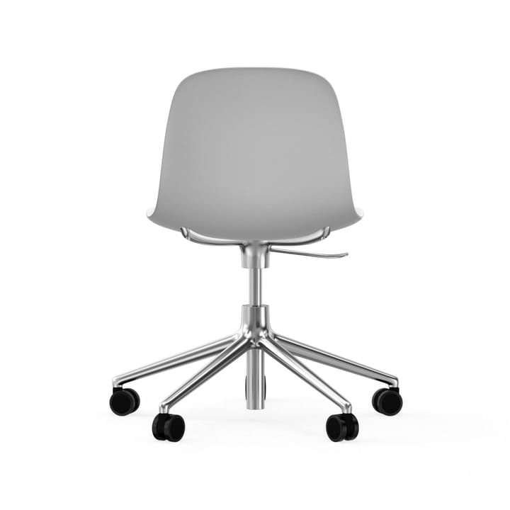 Form chair drejestol, 5W kontorstol, hvid, aluminium, hjul Normann Copenhagen