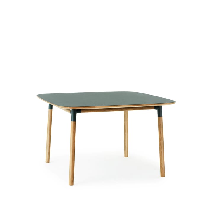 Form spisebord 120x120 cm - green, ben i eg - Normann Copenhagen