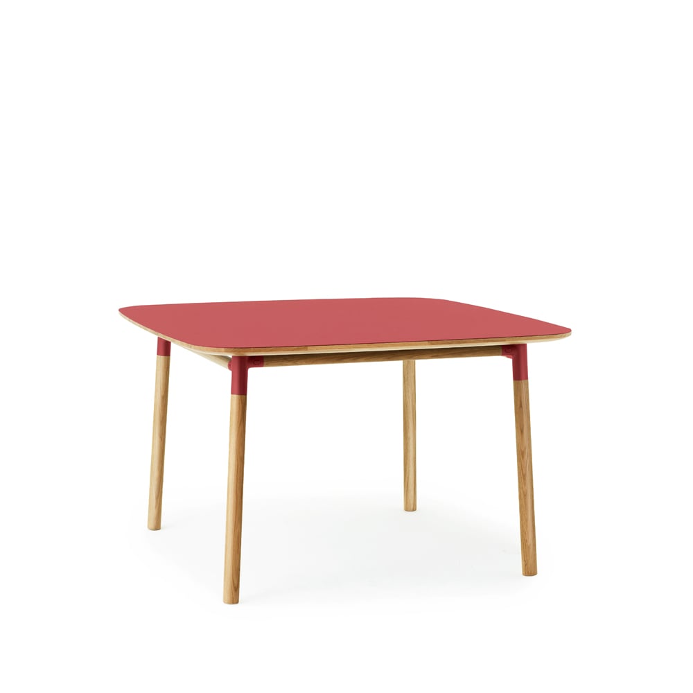 Normann Copenhagen Form spisebord 120×120 cm red ben i eg