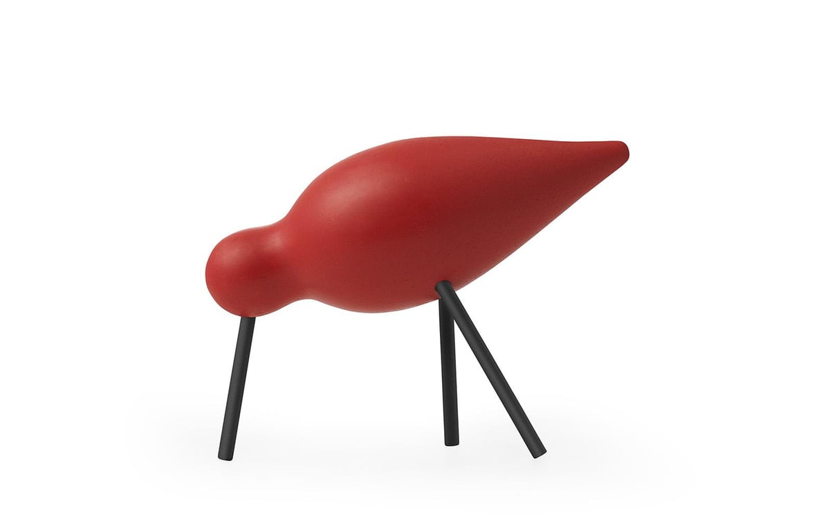 Normann Copenhagen Shorebird medium 15 cm Rød