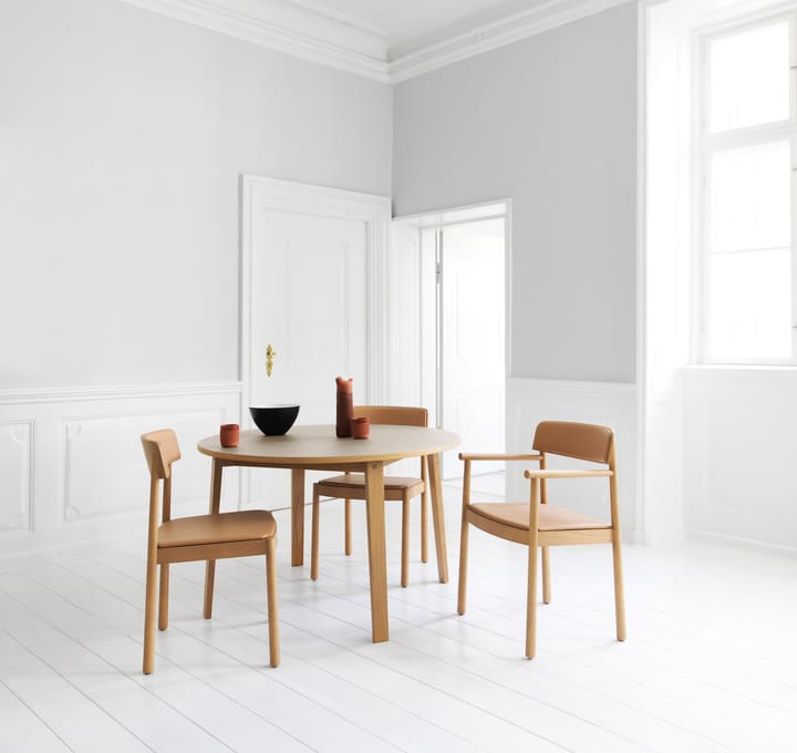 Timb stol med hynde, Tan/Ultra leather/Camel Normann Copenhagen