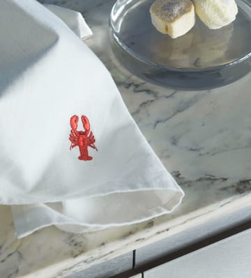 Yummy viskestykke 50x70 cm - Lobster - Normann Copenhagen