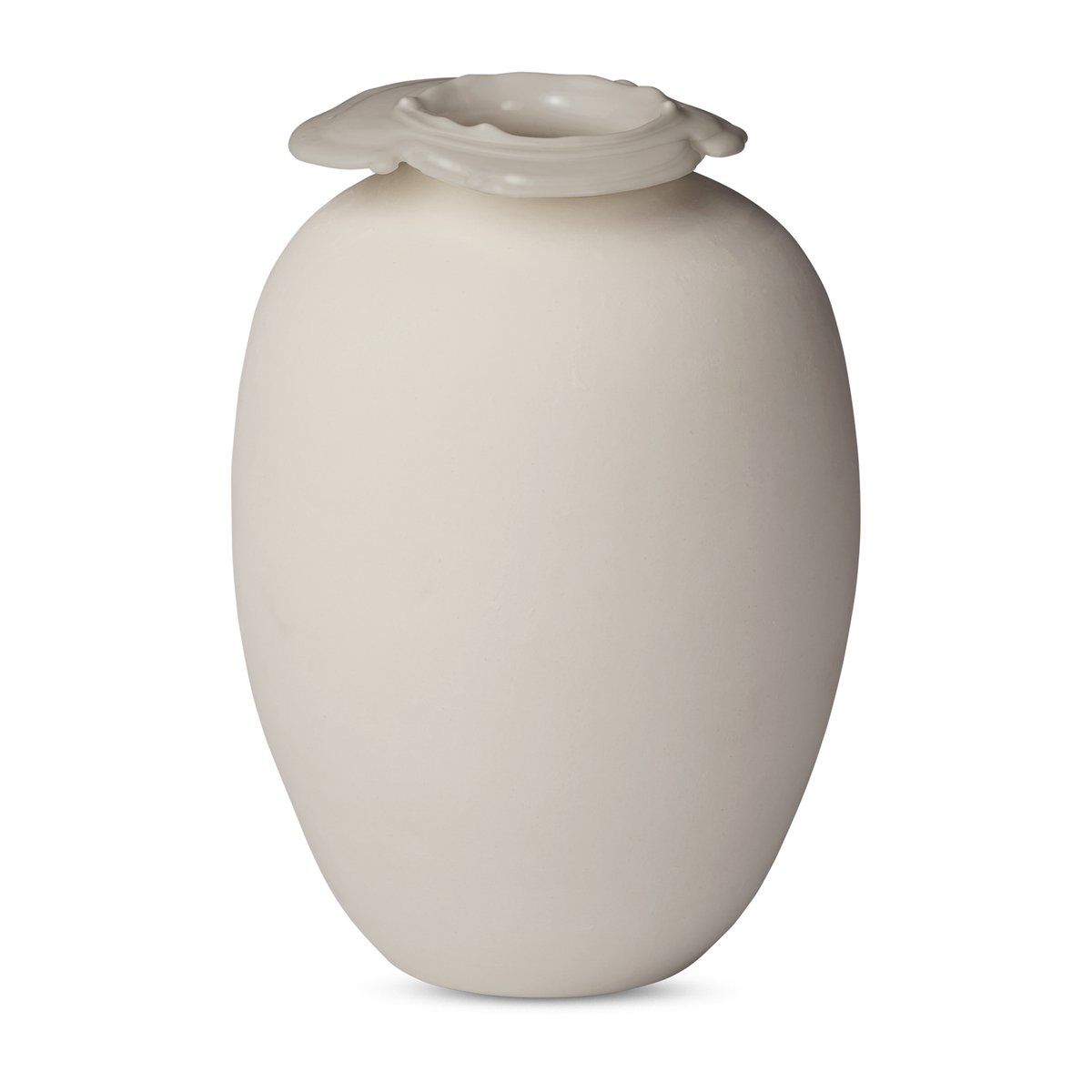 Northern Brim vase 18 cm Beige