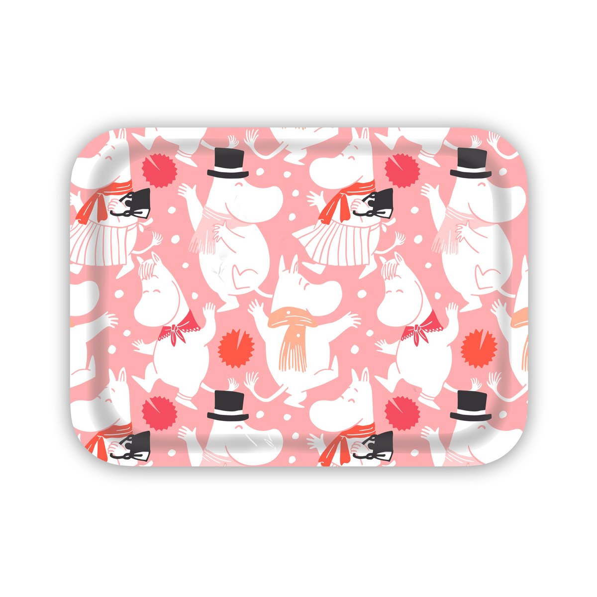 Opto Design Moomin celebration bakke 27×20 cm Hvid-lyserød