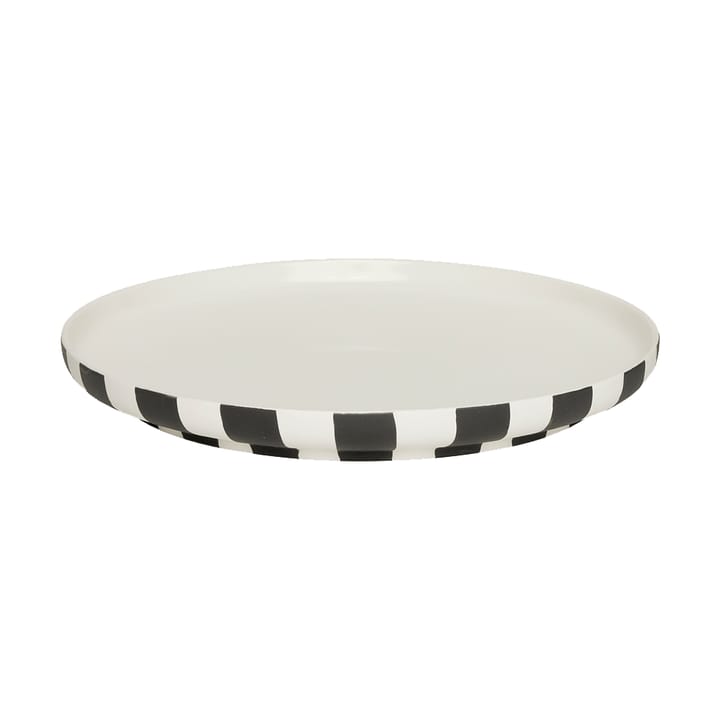 Toppu middagstallerken Ø26,5 cm - Black-white - OYOY