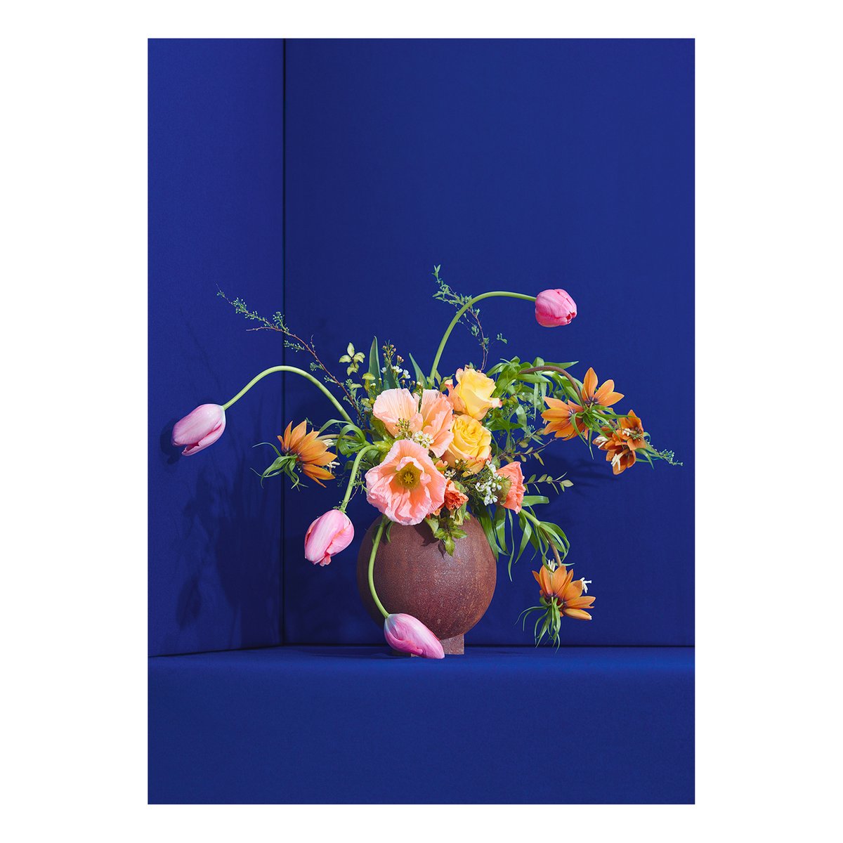 Paper Collective Blomst 01 Blue plakat 70×100 cm