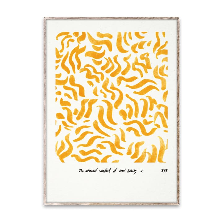 Comfort - Yellow plakat , 50x70 cm Paper Collective