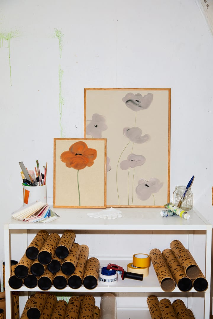 Orange Vallmo plakat, 30x40 cm Paper Collective