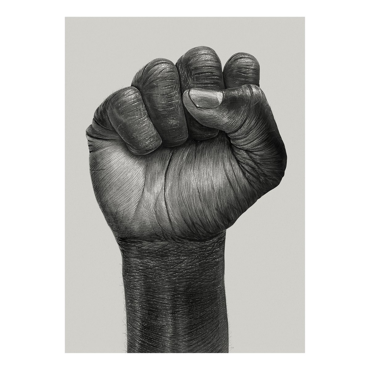 Paper Collective Raised Fist plakat 30×40 cm