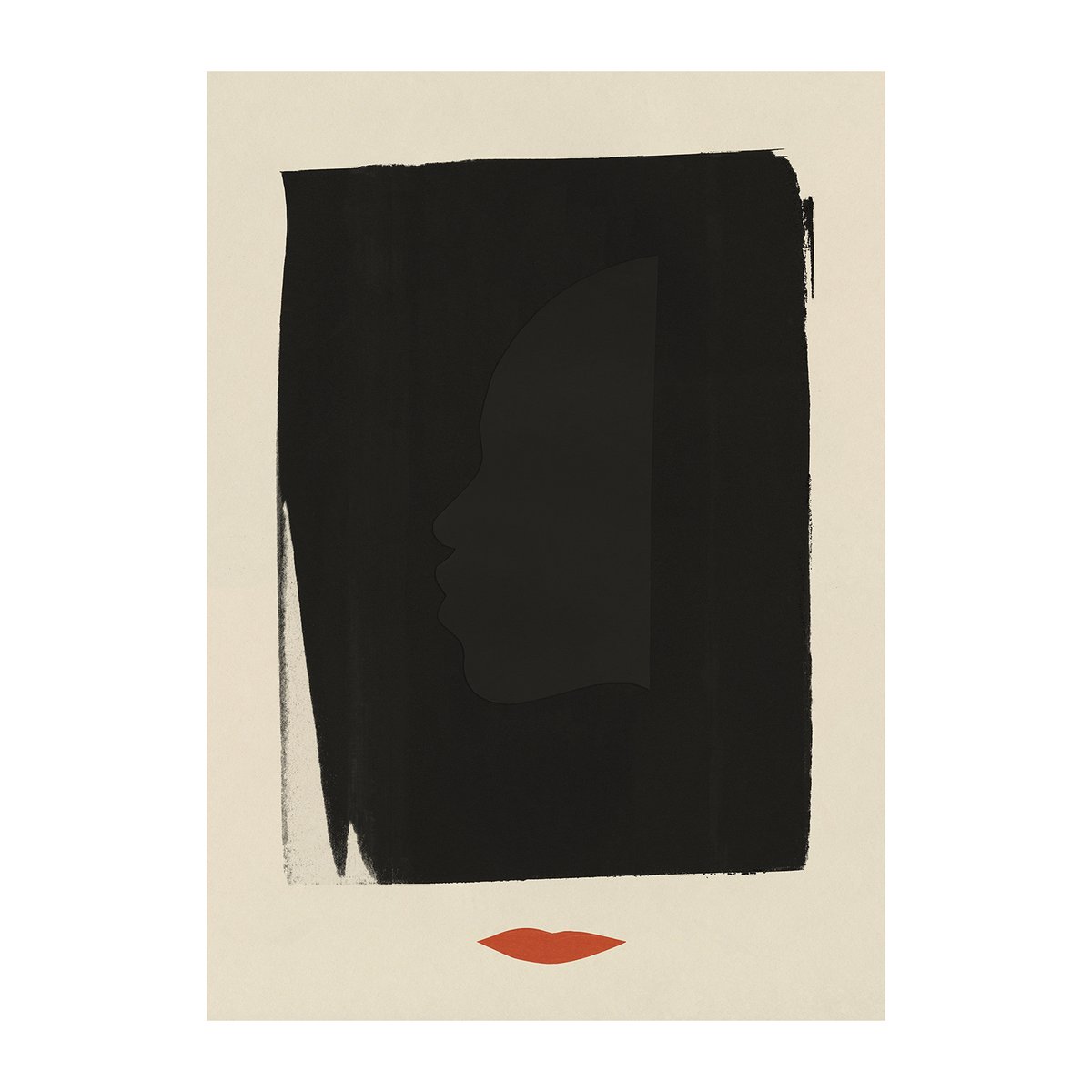 Paper Collective Red Lips plakat 30×40 cm