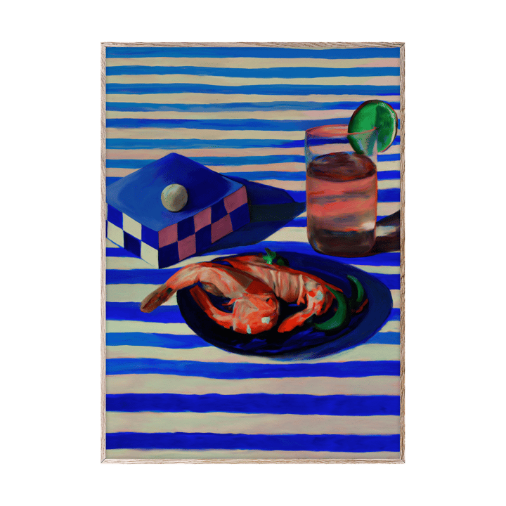 Shrimp & Stripes plakat, 30x40 cm Paper Collective