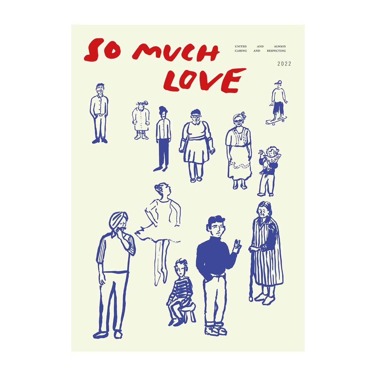 Paper Collective So Much Love plakat 30×40 cm