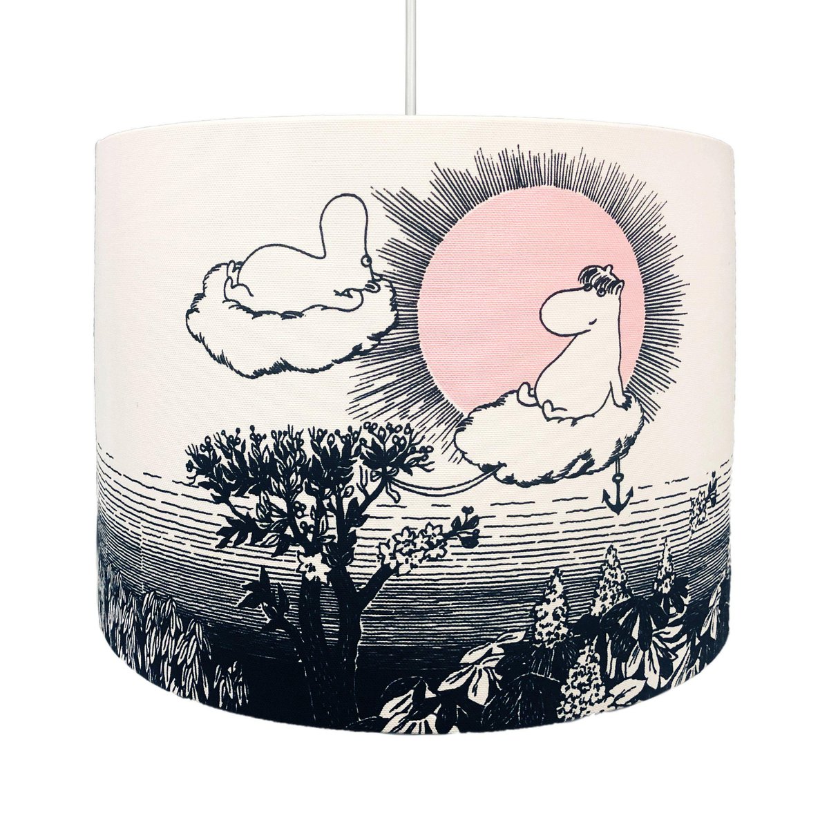 PR Home Moomin The Sky loftslampe Ø35 cm Hvid