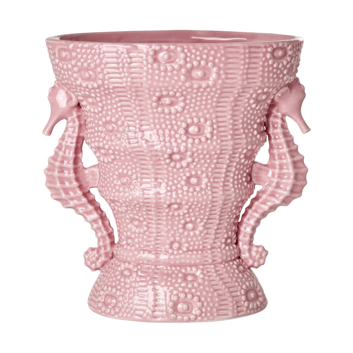 RICE Rice vase seahorse large 25 cm Pink