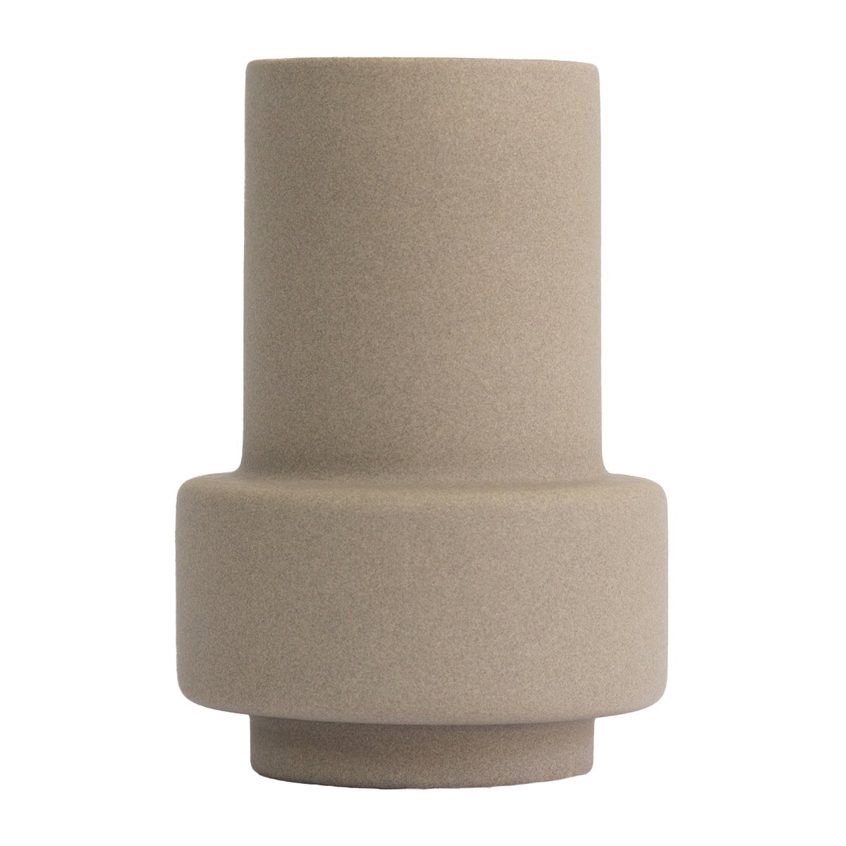 Ro Collection Hurricane vase L Ø17 Light Stone