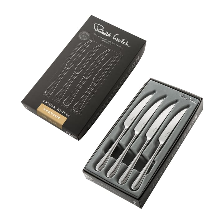 Kingham Bright grillkniv 4-pak, Rustfrit stål Robert Welch