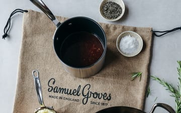 Samuel Groves non stick mælkekasserolle Ø14 cm - Rustfrit stål - Samuel Groves