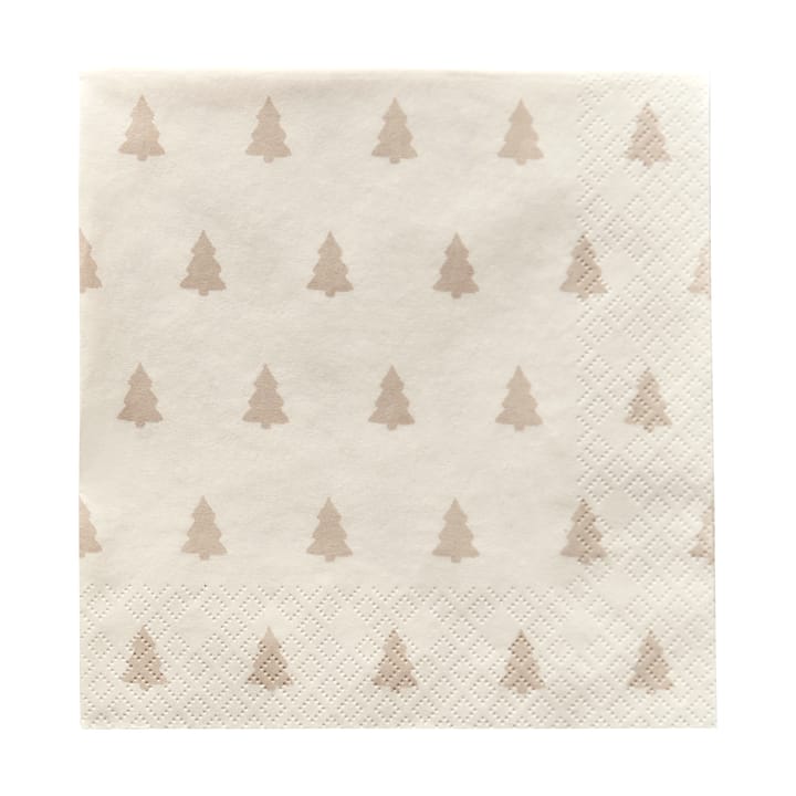 Linen trees serviet 33x33 cm 20-pak - Sand - Scandi Essentials