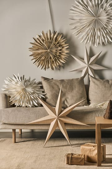 Bare adventsstjerne natur - 80 cm - Scandi Living