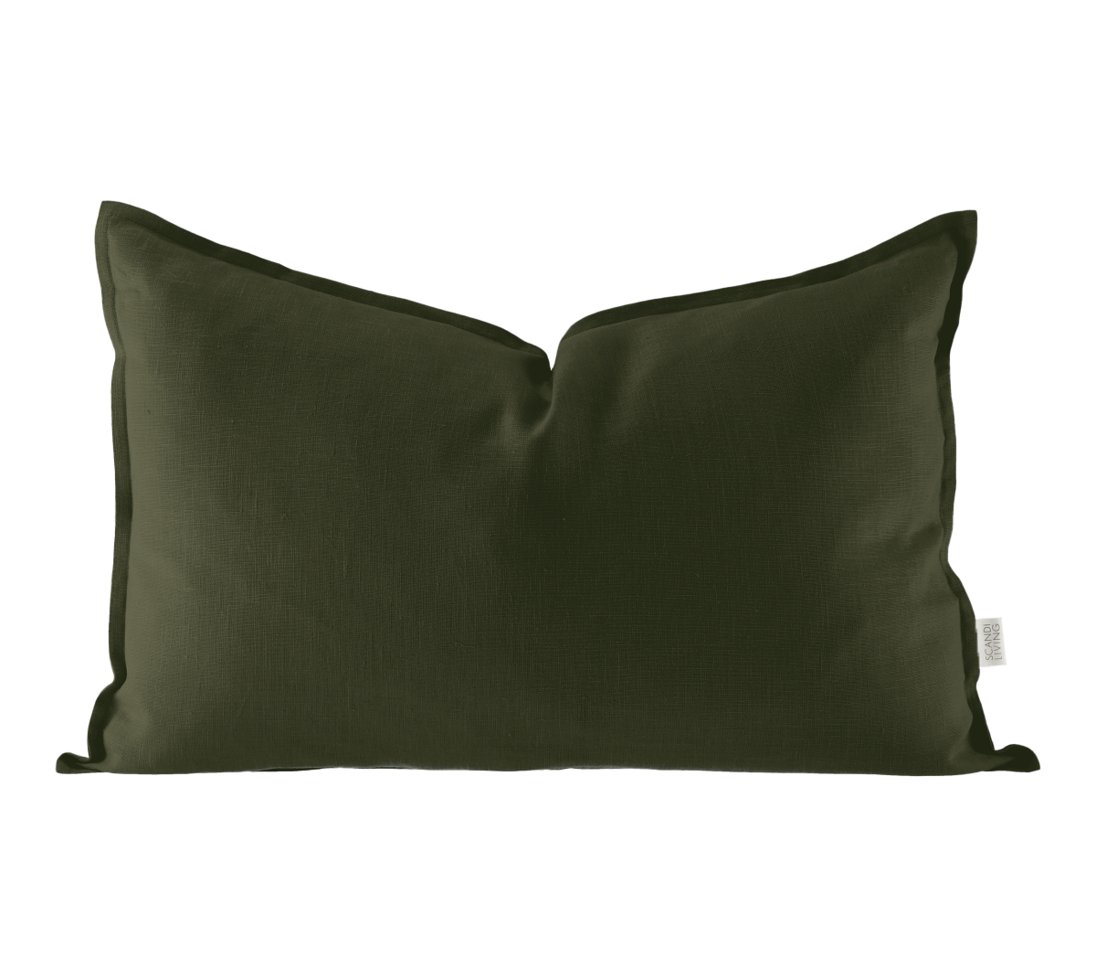 Scandi Living Calm pudebetræk hør 40×60 cm Forest Green