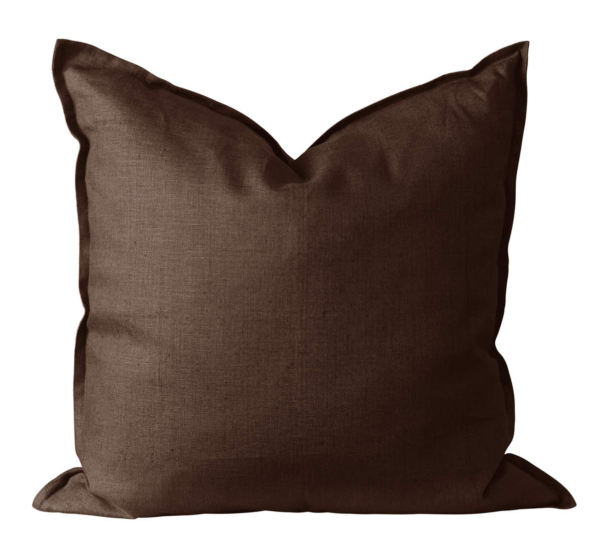 Scandi Living Calm pudebetræk hør 50×50 cm Chocolate Brown