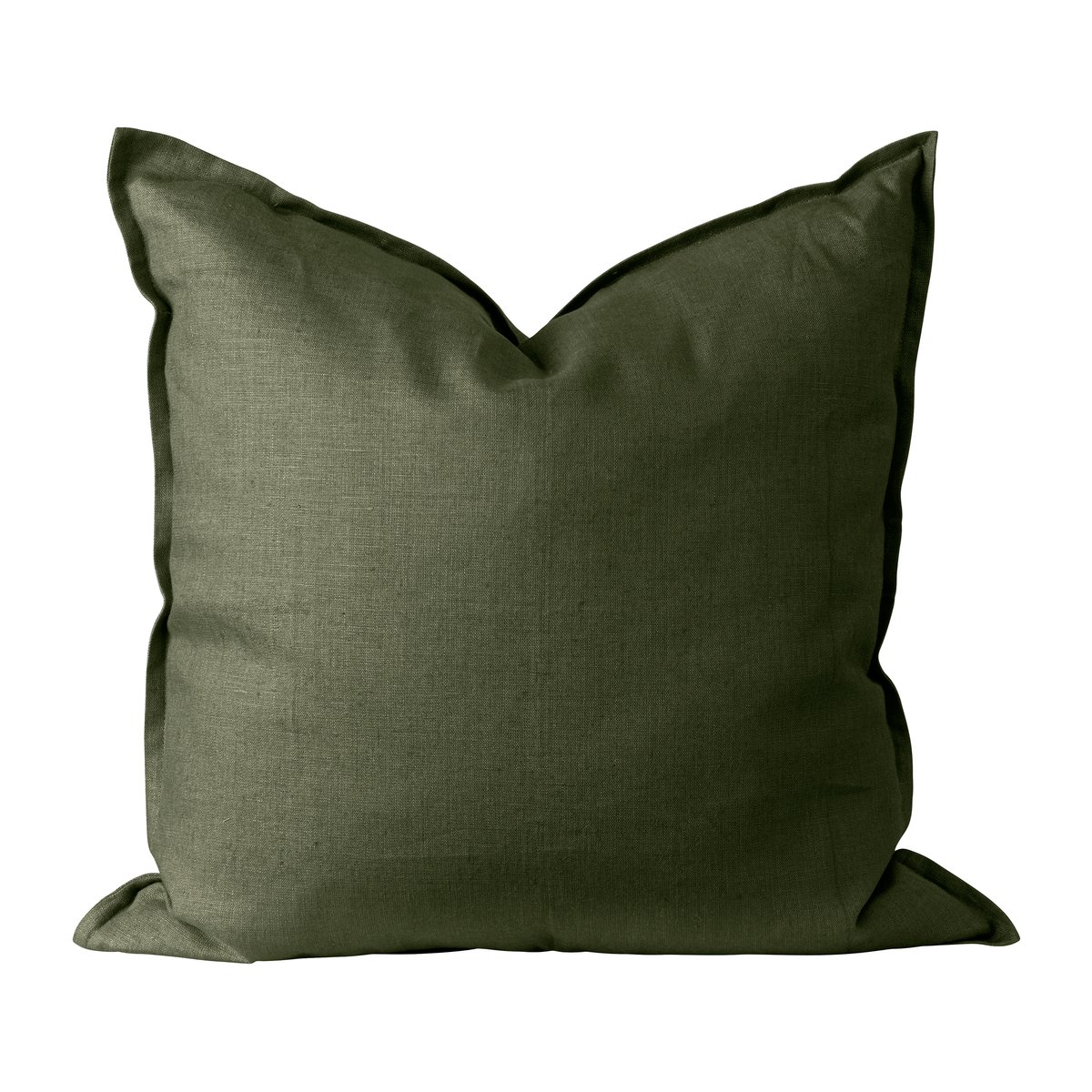 Scandi Living Calm pudebetræk hør 50×50 cm Forest Green