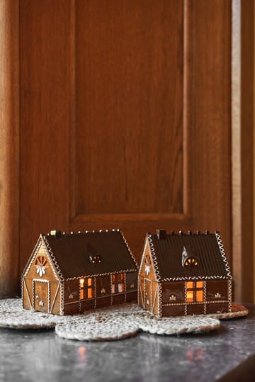 Ginger bread lys hus - 12 cm - Scandi Living