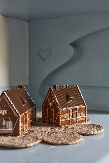 Ginger bread lys hus - 12 cm - Scandi Living