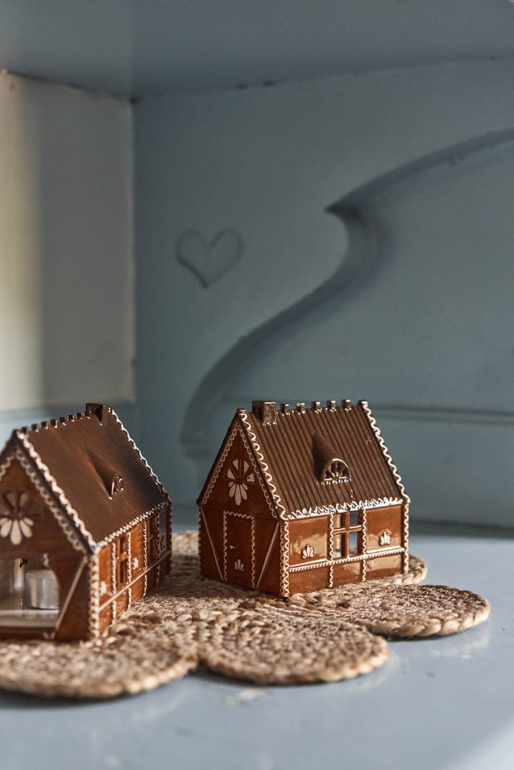 Ginger bread lys hus, 12 cm Scandi Living