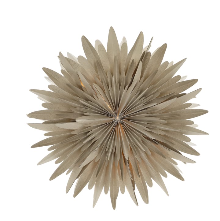 Luna adventsstjerne beige med prikker - 60 cm - Scandi Living