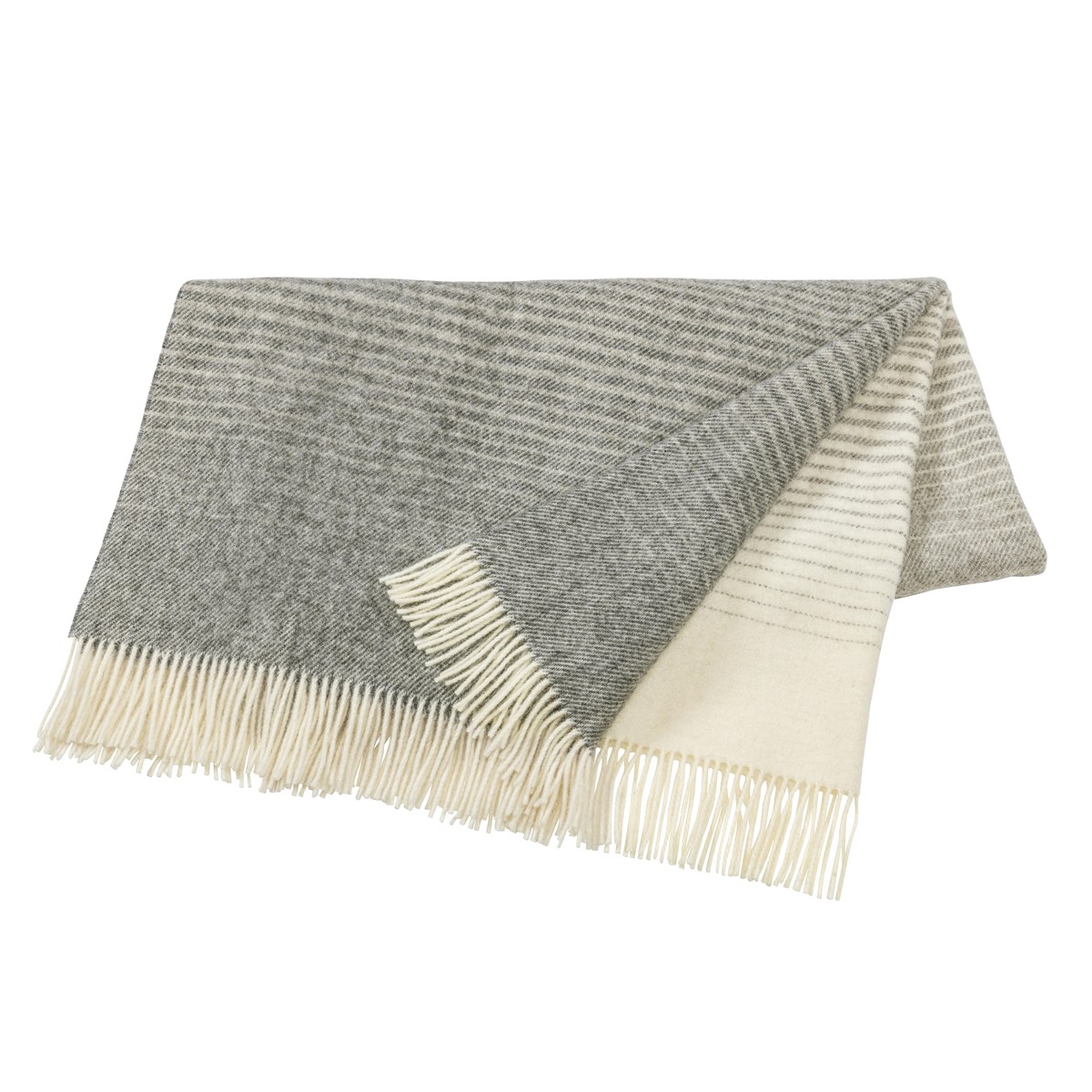 Scandi Living Mist uldplaid Stone