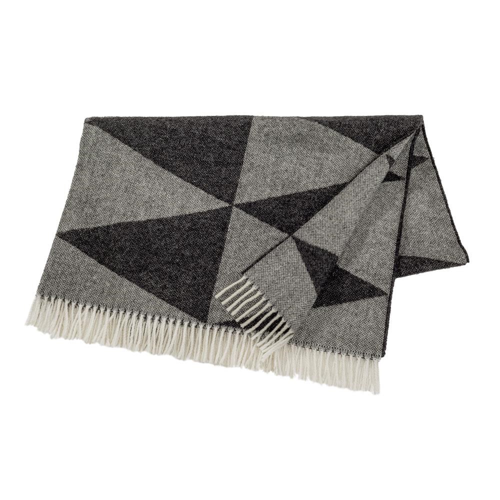 Scandi Living Rime uldplaid Charcoal