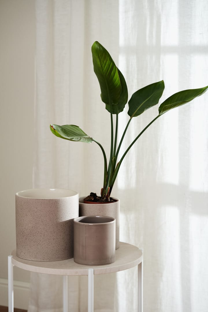 Sleek krukke Ø12 cm, Beige Scandi Living