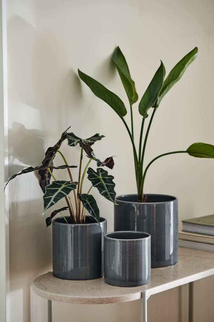 Sleek krukke Ø15 cm, Charcoal Scandi Living