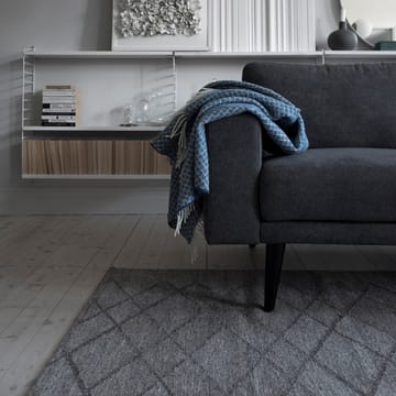 Wicker uldplaid - Dark blue - Scandi Living