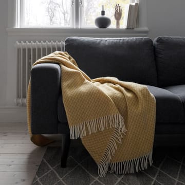 Wicker uldplaid - Mustard - Scandi Living