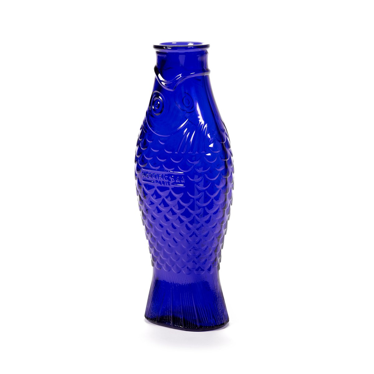 Serax Fish & Fish glasflaske 85 cl Cobalt blue